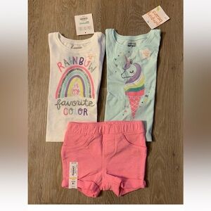 (NWT) Jumping Beans Girl’s Size 18 Months  Lot Of Three Summer Items